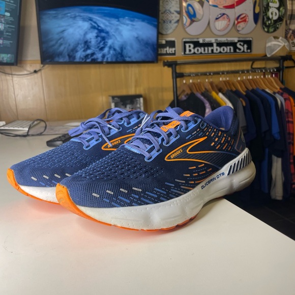 Brooks Glycerin GTS 20 Men’s Size 10 D Blue/Orange Running Shoes